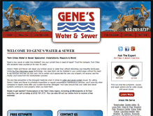 Tablet Screenshot of geneswaterandsewer.com